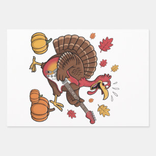 Feuille De Papier Cadeau Guitariste Turquie Electric Guitare Concert Musiqu