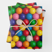 Feuille De Papier Cadeau Gumballs (En situation)