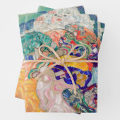 Feuille De Papier Cadeau Gustav Klimt - Bébé / Berceau (En situation)