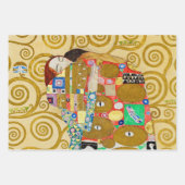Feuille De Papier Cadeau Gustav Klimt Exécution Nouveau Couple (Devant)