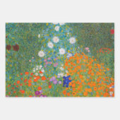 Feuille De Papier Cadeau Gustav Klimt - Jardin des fleurs (Devant)