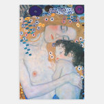 Feuille De Papier Cadeau Gustav Klimt - Mère et Enfant<br><div class="desc">Mère et Enfant (détail de trois ans de femme) - Gustav Klimt,  Huile sur toile,  1905</div>