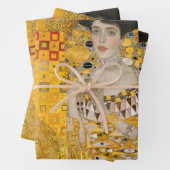 Feuille De Papier Cadeau Gustav Klimt - Portrait d'Adele Bloch-Bauer I (En situation)