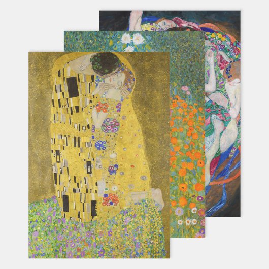 Feuille De Papier Cadeau Gustav Klimt - Sélection de chefs-d'oeuvre