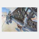 Feuille De Papier Cadeau Gustave Caillebotte - Le Pont de l'Europe (Devant 3)