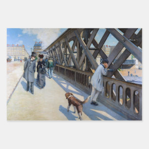 Feuille De Papier Cadeau Gustave Caillebotte - Le Pont de l'Europe