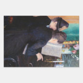 Feuille De Papier Cadeau Gustave Caillebotte - Leçon de piano (Devant 2)