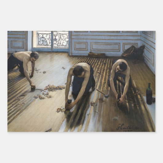 Feuille De Papier Cadeau Gustave Caillebotte - Les Graveuses (Devant)