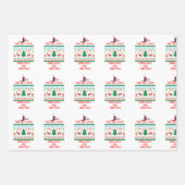 Feuille De Papier Cadeau Gymnastique de Noël (Devant)