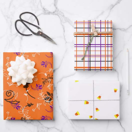 Feuille De Papier Cadeau Halloween (Recto)