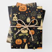 Feuille De Papier Cadeau Halloween (En situation)