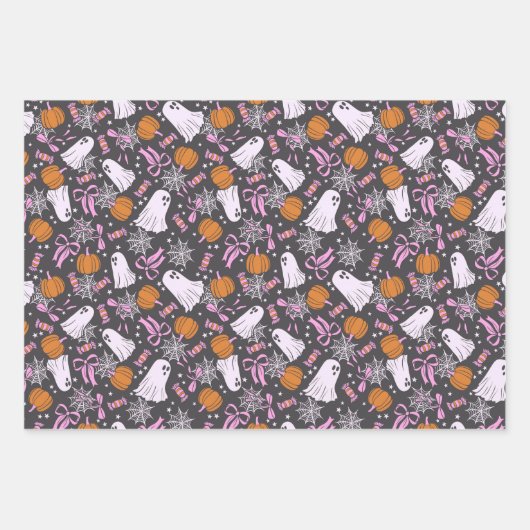 Feuille De Papier Cadeau Halloween (Devant 2)