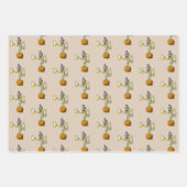 Feuille De Papier Cadeau Halloween à Gouls (Devant)