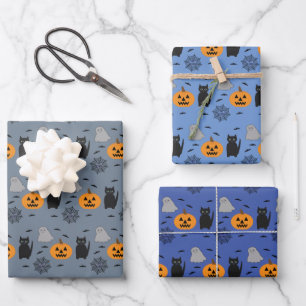 Feuille De Papier Cadeau Halloween amusant et fantaisiste
