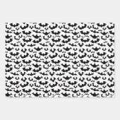 Feuille De Papier Cadeau Halloween Bat Purple (Devant 3)