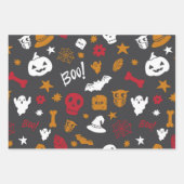 Feuille De Papier Cadeau Halloween Boo ! (Devant 2)