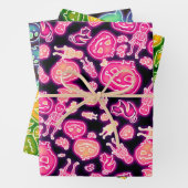 Feuille De Papier Cadeau Halloween brillant (En situation)