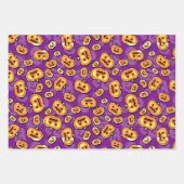 Feuille De Papier Cadeau Halloween brillant (Devant)