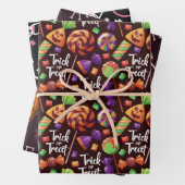 Feuille De Papier Cadeau Halloween Candy (En situation)