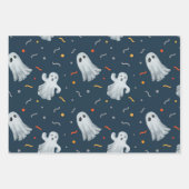 Feuille De Papier Cadeau Halloween Citrouille Skeleton Haunted House Gravey (Devant 2)