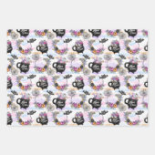 Feuille De Papier Cadeau Halloween clair (Devant)