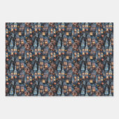 Feuille De Papier Cadeau Halloween de maison amusante (Devant 2)