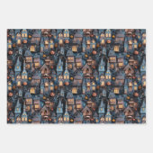 Feuille De Papier Cadeau Halloween de maison amusante (Devant)