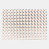 Feuille De Papier Cadeau Halloween des araignées lunaires (Devant 3)