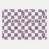 Feuille De Papier Cadeau Halloween Éffrayant vintage (Devant)