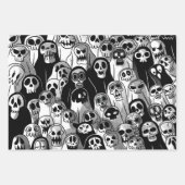 Feuille De Papier Cadeau Halloween Ghost (Devant 3)