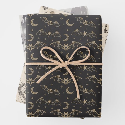 Feuille De Papier Cadeau Halloween Gift wrapping paper (En situation)