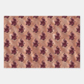 Feuille De Papier Cadeau Halloween gothique rose (Devant 3)