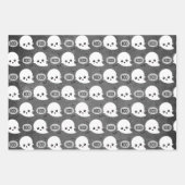 Feuille De Papier Cadeau Halloween Kawaii Ghost (Devant)