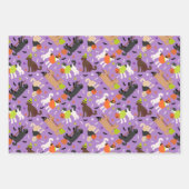 Feuille De Papier Cadeau Halloween Labradoodle / Goldendoodle (Devant)
