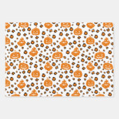 Feuille De Papier Cadeau Halloween Motif Citrouille   Spider Web (Devant 2)
