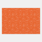 Feuille De Papier Cadeau Halloween Motif fantôme Citrouilles Spiderweb (Devant 2)