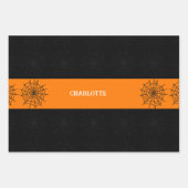 Feuille De Papier Cadeau Halloween personnalisé (Devant)