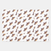 Feuille De Papier Cadeau Halloween Pleine lune Witch Maison Éffrayante (Devant 2)