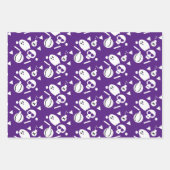 Feuille De Papier Cadeau Halloween Squelette Citrouille Sprinkles Éffrayant (Devant 3)