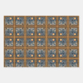 Feuille De Papier Cadeau Halloween Starry Flying Witch (Devant)