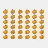 Feuille De Papier Cadeau Halloween super mignonne (Devant)