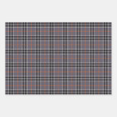 Feuille De Papier Cadeau Halloween Tartan Noir et Orange Tartan Plaid En vi (Devant 2)