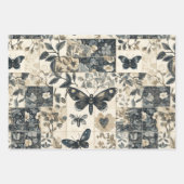 Feuille De Papier Cadeau Halloween vintage Botanique (Devant)