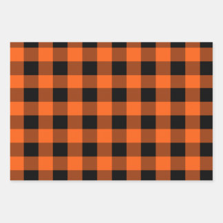 Feuille De Papier Cadeau Halloween wrapping paper| Orange 