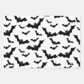 Feuille De Papier Cadeau Halloween wrapping paper| Spooky, Bat (Devant)