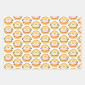 Feuille De Papier Cadeau Hamburger de vache adorable (Devant)