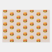 Feuille De Papier Cadeau Hamburger Lover Cheeseburger Cute Motif Carrelé (Devant)