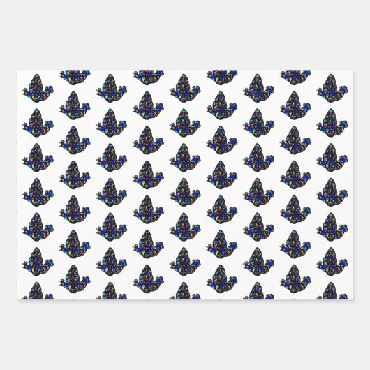 Feuille De Papier Cadeau Hamsa Ji - (Devant)