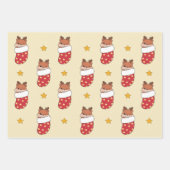 Feuille De Papier Cadeau Hamster Christmas Winter Animaux de vacances Hamst (Devant)