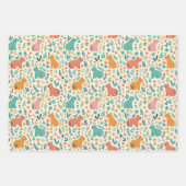Feuille De Papier Cadeau Hand Drawn Floral Capybara Wrapping Paper Sheets (Devant 2)